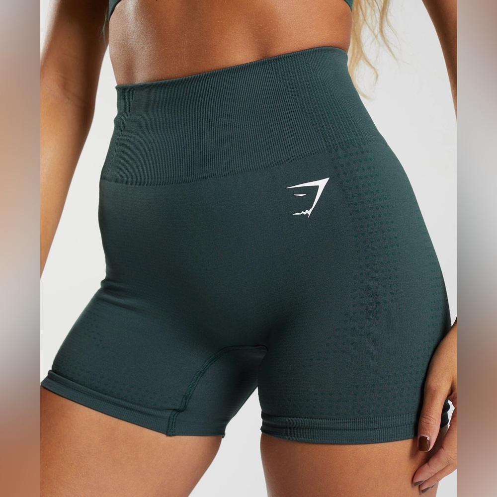 Gymshark Vital Seamless 2.0 Shorts - Woodland Green Marl